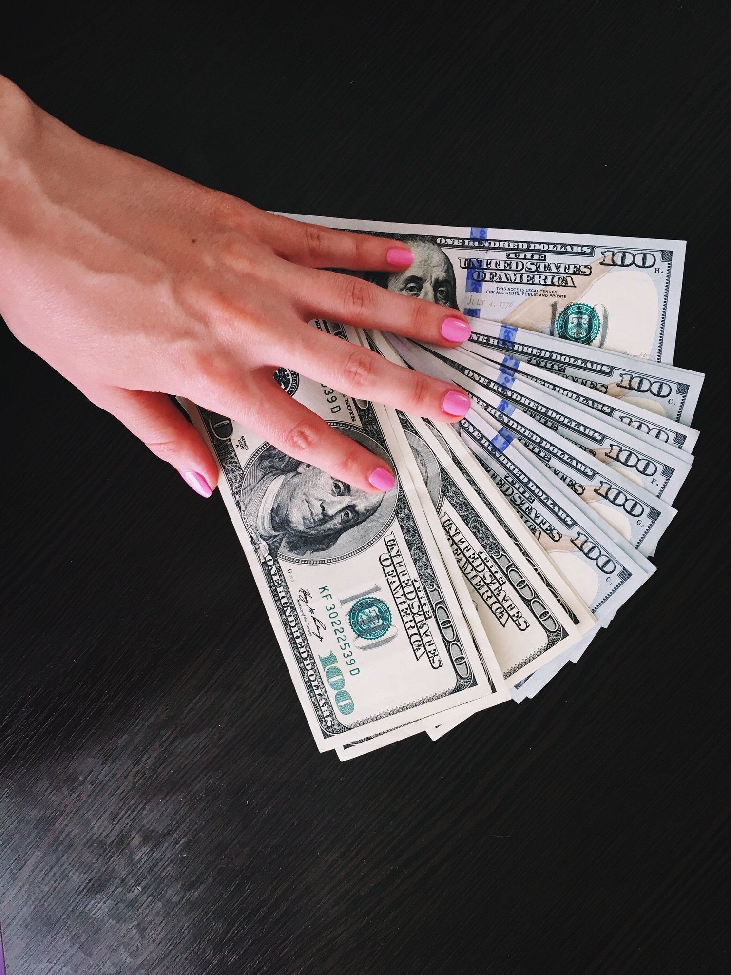 Paying in cash