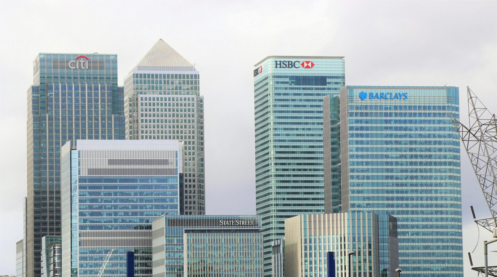 Modern skyline of commercial offices